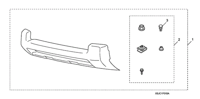 Brush Guard-Style Front Lower Trim (2) for 2012 Honda Ridgeline #0