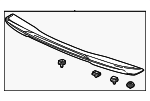 71700T24T01ZA - Body: Spoiler Assembly for Honda Image