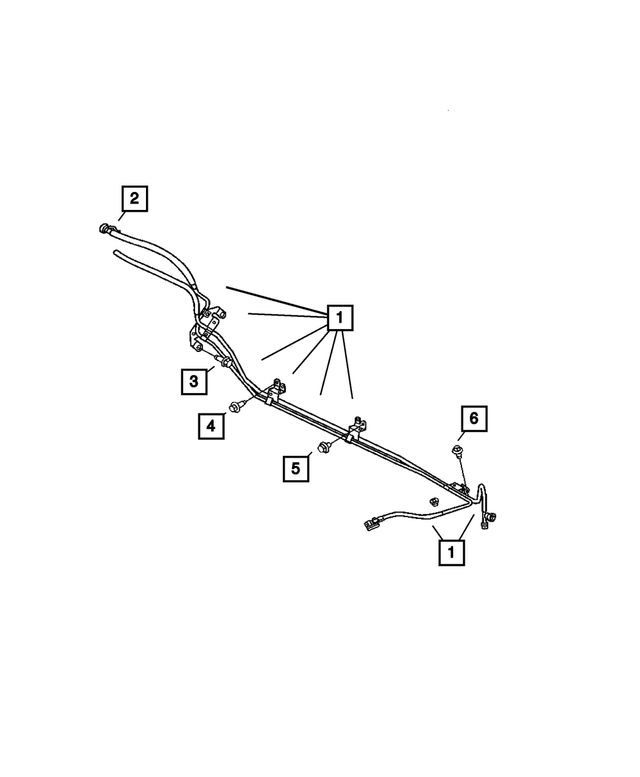52855361AI - Fuel: Fuel Supply And Vapor Line Bundle for Mopar Image image