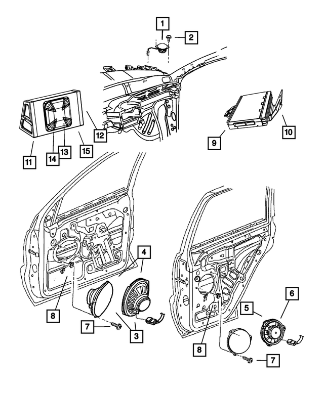 68053498AA - Electrical: Amplifier Bracket for Mopar Image