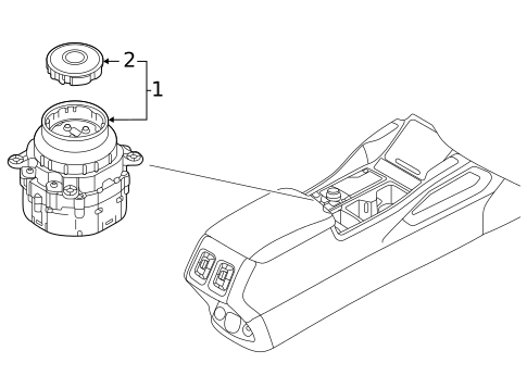 Center Console for 2024 Kia Sorento #4