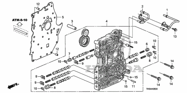 AT Main Valve Body for 2012 Honda Fit #0