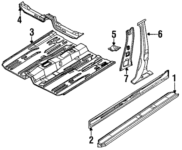 7435062J00 - Body: Seat Belt Mount for Infiniti Image