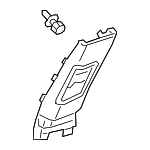 84161TRTA02ZA - Body: Upper Center Pillar Trim for Honda: Clarity Image