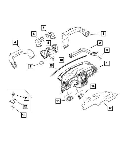 Instrument Panel for 2020 Jeep Renegade #0