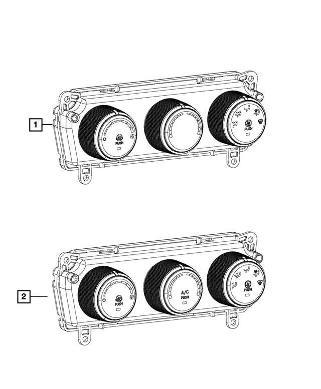 7DN08LXFAB - Air Conditioners and Heaters: Heater Control for Mopar Image