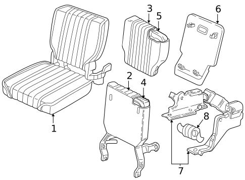 Interior Trim - Cab for 1998 Chevrolet S10 #4