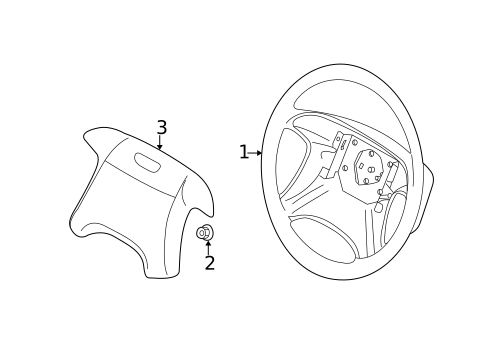 Steering Wheel & Trim for 2004 Volvo S40 #0