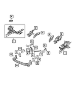 68246032AB - Frame, Bumper and Fascia: Inner Load Path Beam, Left for Jeep: Compass Image