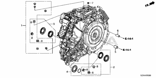 AT Oil Seal for 2017 Acura TLX #0
