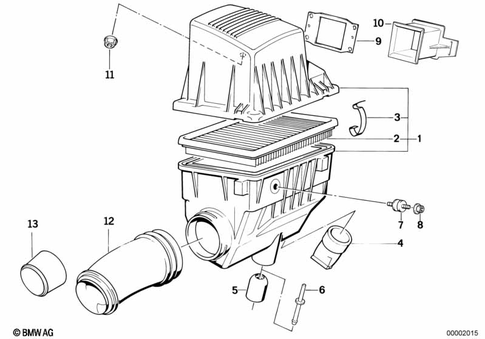 Intake Muffler for 1990 BMW 318is #0