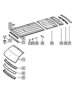 68009718AA - Body Sheet Metal Except Doors: Roof Panel for Mopar Image