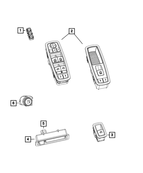 Switches for 2016 Jeep Cherokee #2
