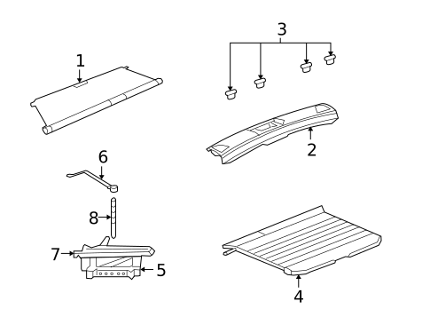 Interior Trim - Rear Body for 2014 Jeep Patriot #0