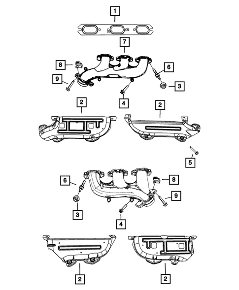 Manifolds and Vacuum Fittings for 2008 Dodge Nitro #0