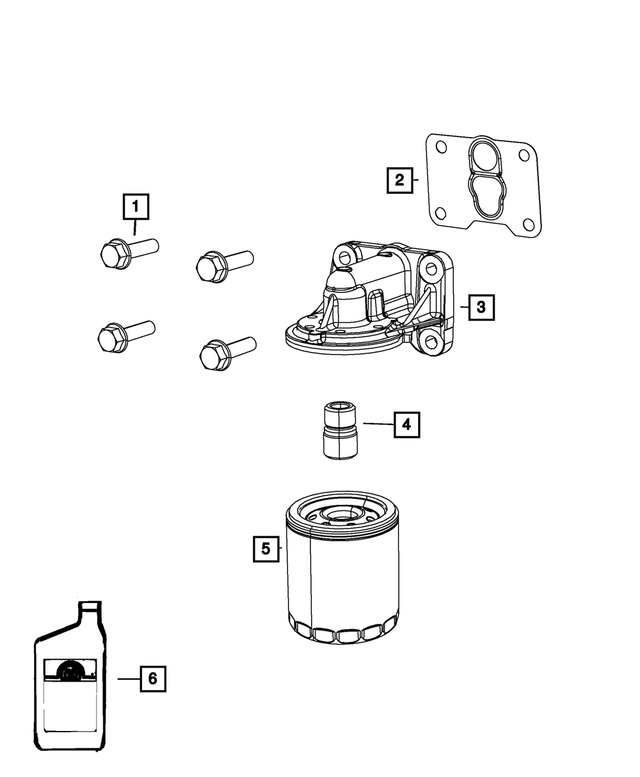 5048118AC - Engine: Engine Oil Cooler Connector for Mopar Image