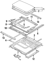 6320122030 - Body: Glass Assembly for Toyota: Cressida Image