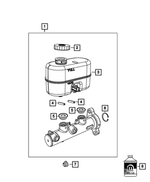 68144665AB - Brakes: Brake Master Cylinder Reservoir for Mopar Image