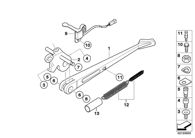 46537696765 - : Pin F Side Stand          for BMW-Motorrad Image
