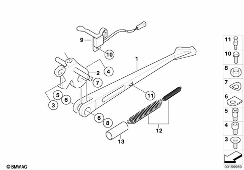 Side Stand for 2008 BMW-Motorrad G 650 Xcountry #0