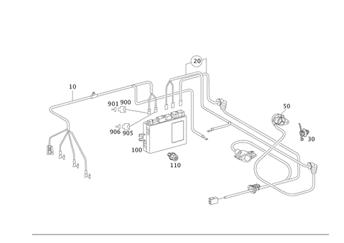 Electrical Parts Used for Trailer Coupling for 2009 Mercedes-Benz S 550 #0