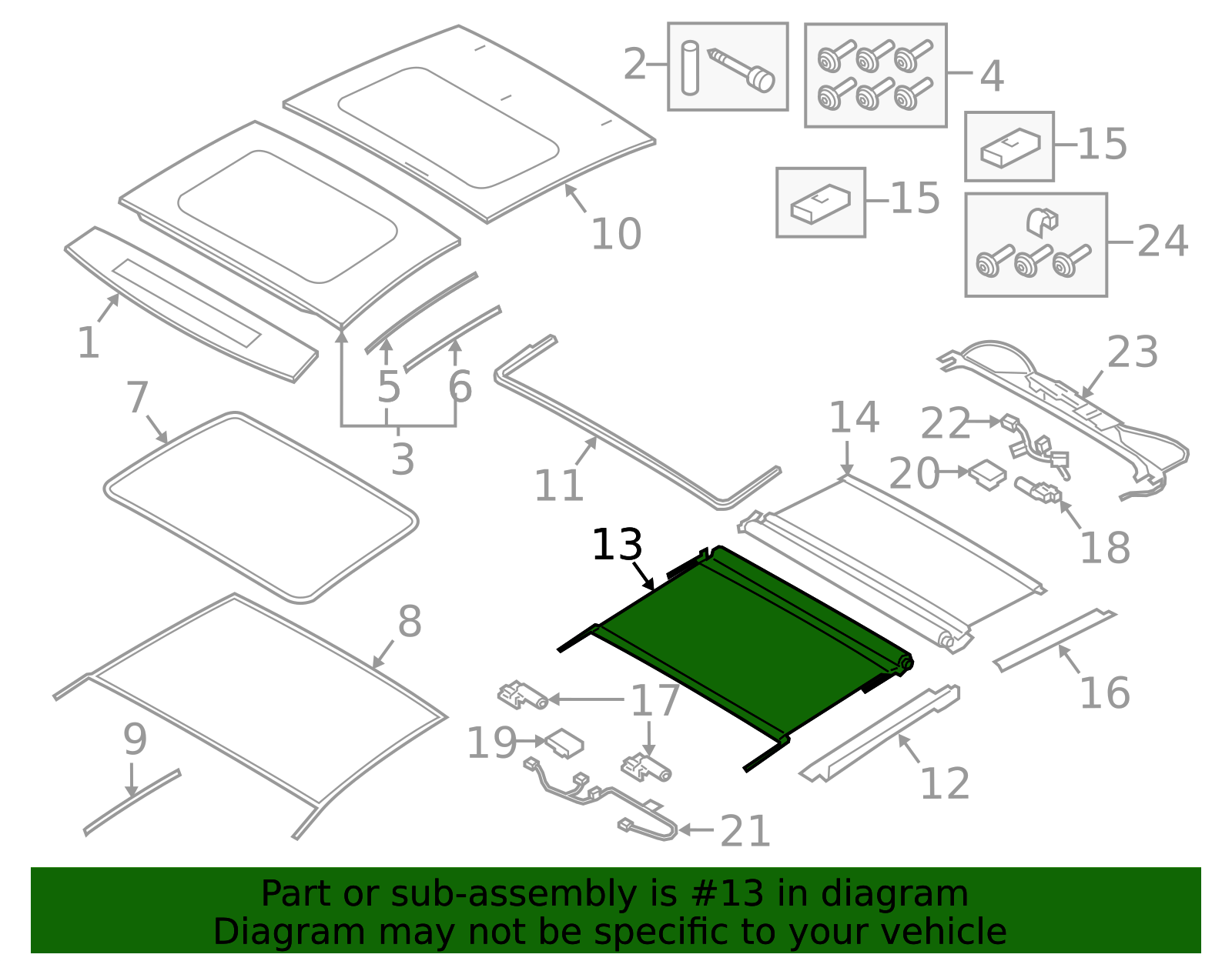 2017-2022 Porsche Panamera Sunshade 971-877-307-OW2 | OEM Parts Online