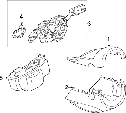 Shroud, Switches & Levers for 2025 Volkswagen GTI #0