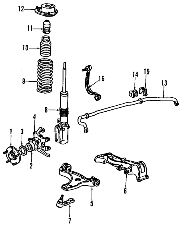 96434106505 - Suspension: Front Hub for Porsche Image