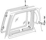 4673157 - Body: Glass for Chrysler: Town &amp; Country | Dodge: Caravan, Grand Caravan Image