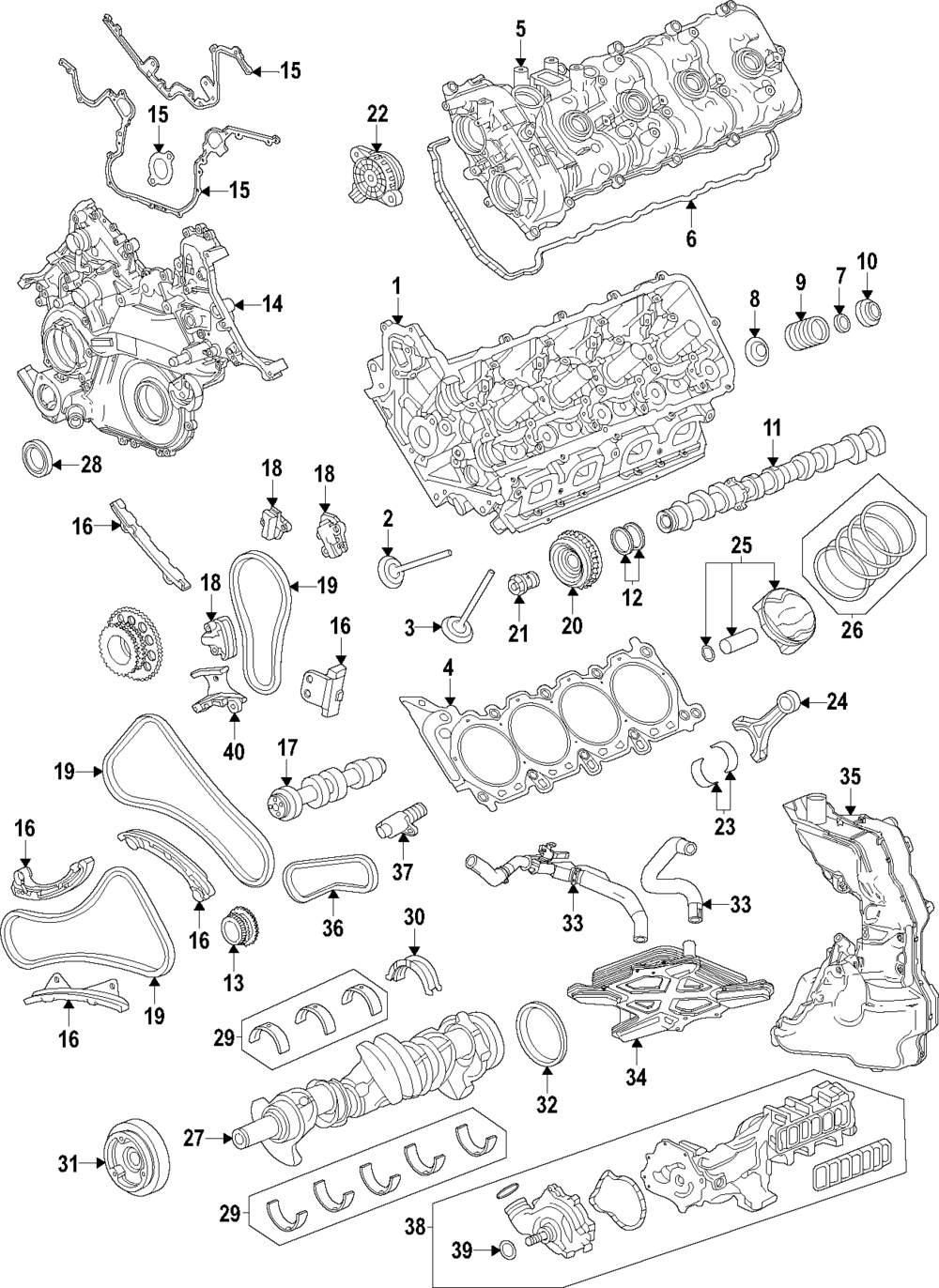 2023 2024 Chevrolet Corvette Camshaft 12724357 QuirkParts