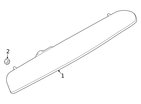 High Mounted Stop Lamp for 2007 Nissan Murano #0