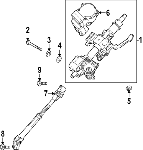 Steering Column Assembly for 2025 Hyundai Santa Fe #0