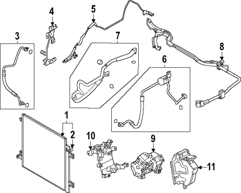 Condenser, Compressor & Lines for 2024 Mazda CX-90 #0