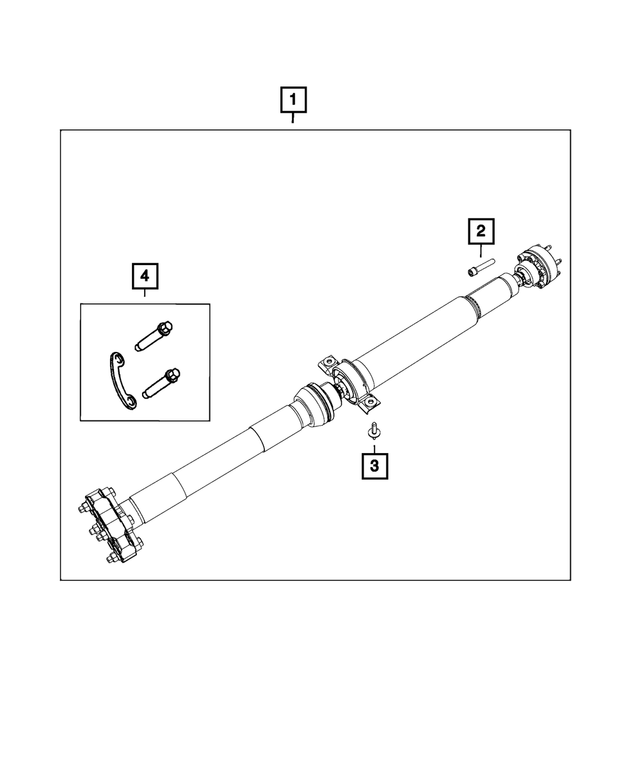 « 52123626AD – Rear Axle; 230 MM; Differential and Drive Line : Entraînement Arbre pour Mopar Image »
