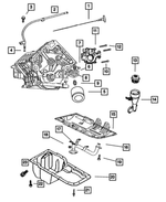 6506407AA - Engine 5.7L Eight Cylinder [EZB]: Bolt, Mounting for Mopar Image