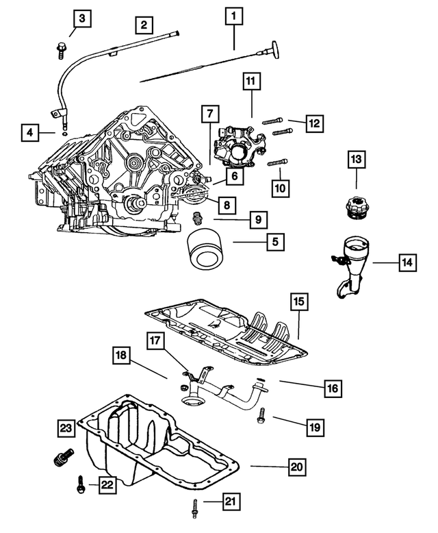6506407AA - Engine 5.7L Eight Cylinder [EZB]: Bolt, Mounting for Mopar Image