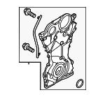213502S050 - Engine: Front Cover for Hyundai Image