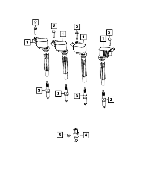 Ignition, Spark Plugs, Cables, Coils, and Glow Plugs for 2025 Jeep Compass #0