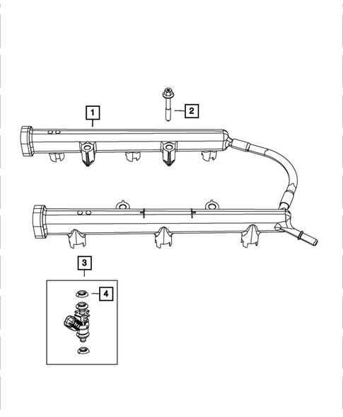 Fuel Rail and Injectors for 2021 Dodge Charger #0