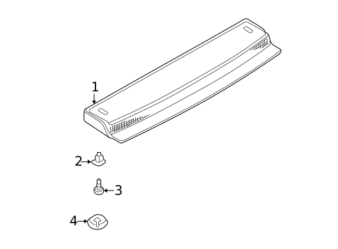 High Mounted Stop Lamp for 2000 BMW 528i #1