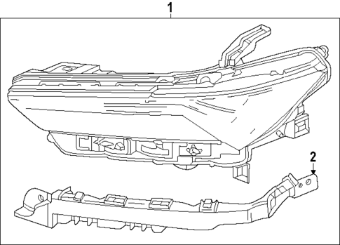Headlamp Components for 2025 Acura ZDX #0