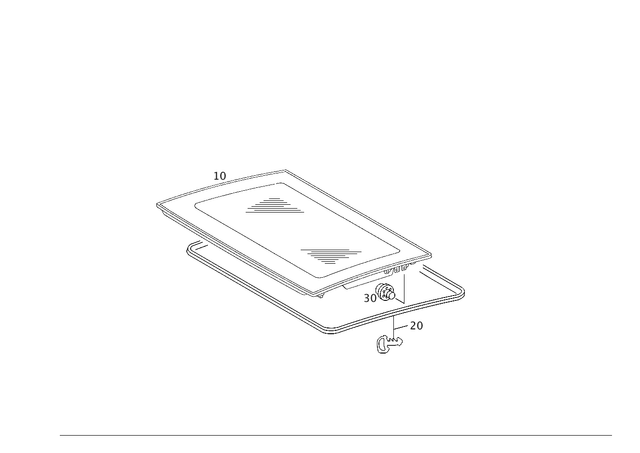 2117800098 - Sliding Roof: Seal for Mercedes-Benz: CLS500, CLS55 AMG, CLS550, CLS63 AMG, E320, E500, E55 AMG Image image