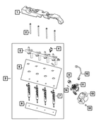 68441602AA - Fuel and Accelerator Pedal: Fuel Injector Seal Kit for Jeep: Cherokee, Compass, Grand Cherokee, Wrangler Image