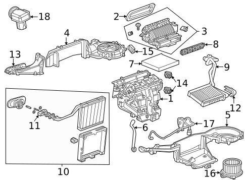 Blower Motor & Fan for 2022 Cadillac CT5 #0