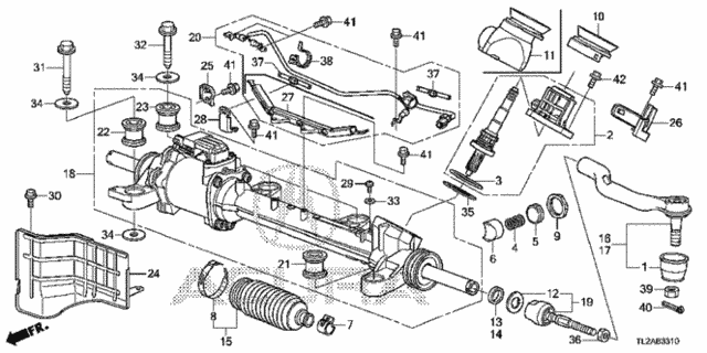P.S. Gear Box (Eps) for 2014 Acura TSX #0