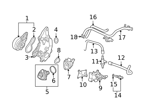 Emission Components for 2005 Honda Element #1