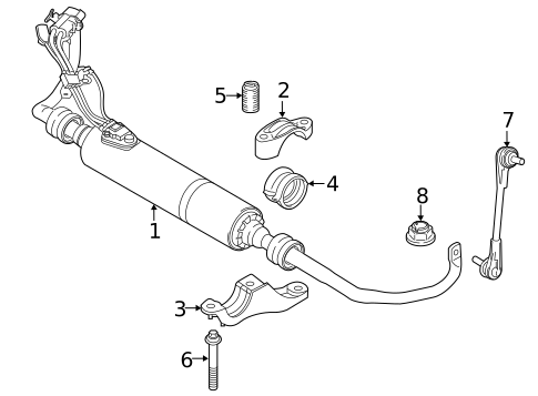 Stabilizer Bar & Components for 2022 BMW 840i Gran Coupe #3