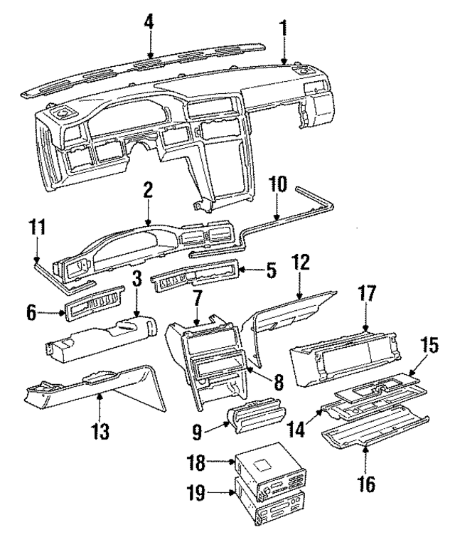 1362172 - : Glove Box Door for Volvo Image