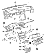 3527183 - : Glove Box Door for Volvo Image