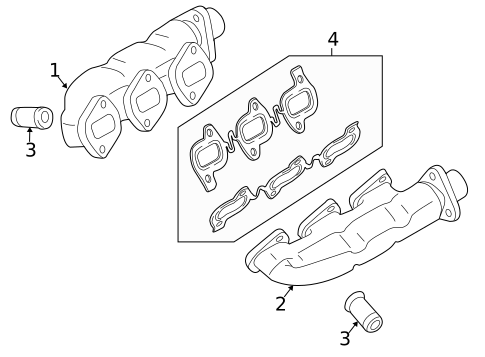 Exhaust Manifold for 2009 Audi Q7 #0